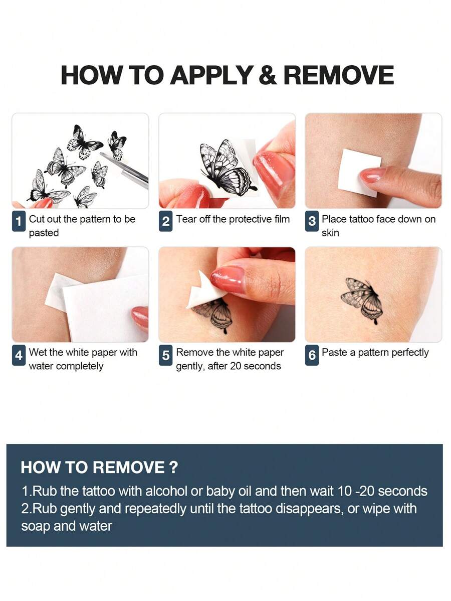 2 pcs Red-Brown Henna Mandala Floral Temporary Waterproof Tattoo Stickers